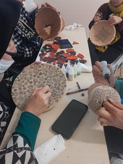 کارگاه میناکاری روی سفال